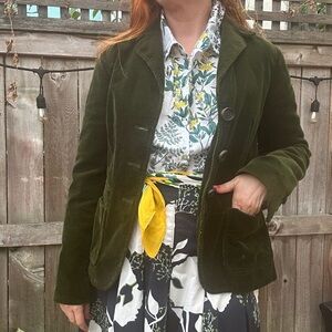 Gap green corduroy blazer 4